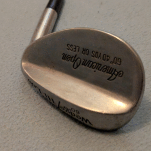american open hi lab wedge 60 degree loft steel shaft regular flex rh used golf club
