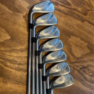 lh mizuno pro 245 iron set left handed / 5 gw stiff flex steel shafts